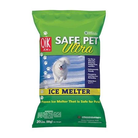 Tinkertools 20 lbs Qik Joe Safe Pet Ultra MG-104 Pet Friendly Solid Ice Melt TI3313717